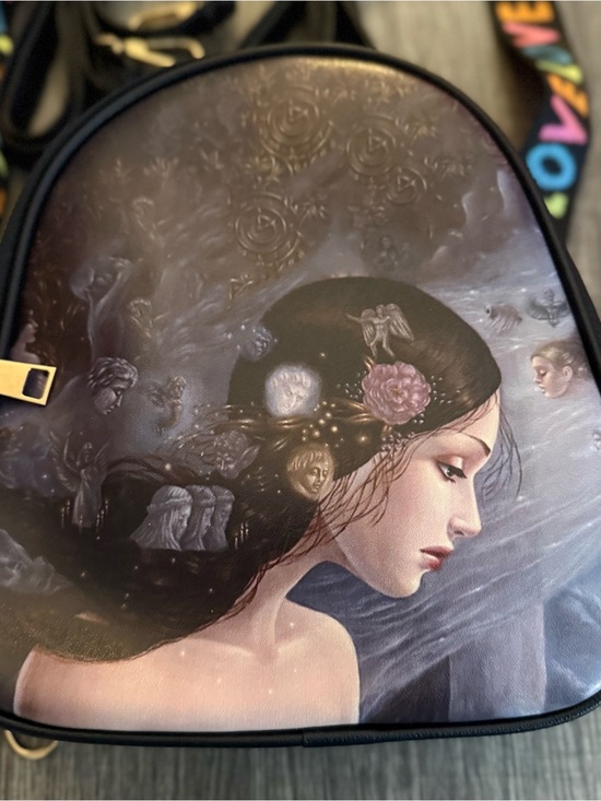 Handbags - Artistic Fantasy Portrait Mini Backpack purse - Whimsical Fairy